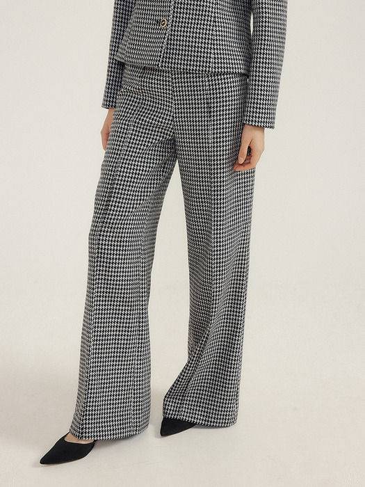 Houndstooth Wide Pant(CHECK)