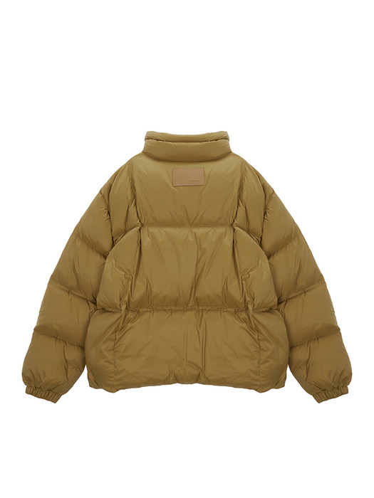 HIGH NECK CLASSIC PUFFER DOWN JUMPER IN CAMEL