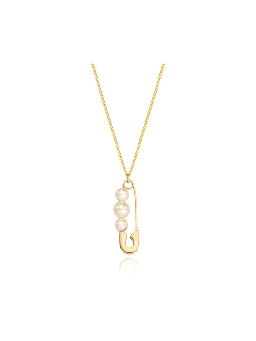 Triple Pearl Clip Necklace_VH239ONE016B