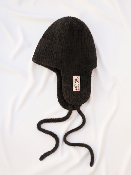 KNIT TROOPER HAT - BLACK 니트 트루퍼햇