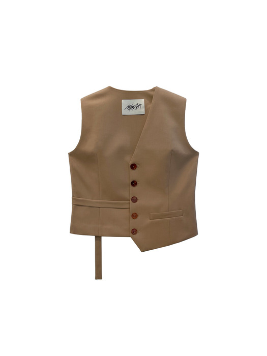 Side strap button vest