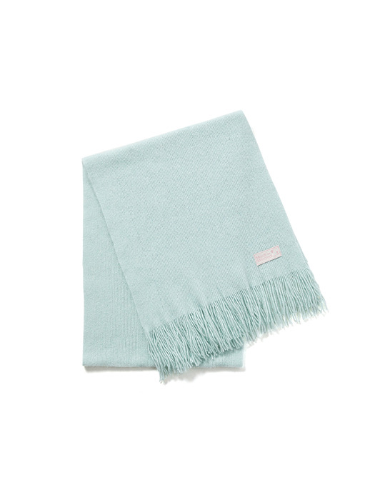 RACCOON BLENDED MUFFLER FRINGE_MINT