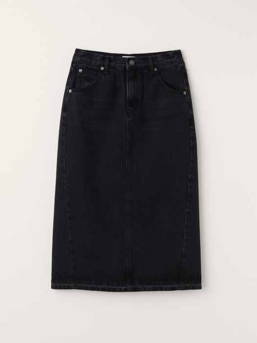 Winona Denim Skirt (Black)