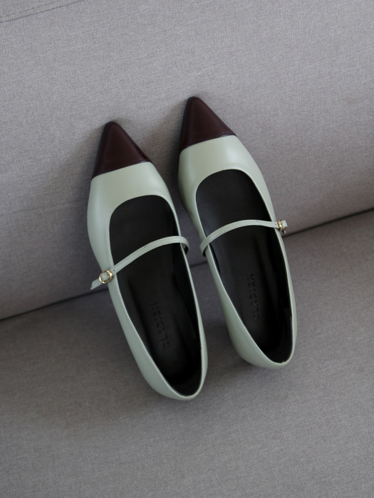 Donna toecap strap flat shoes_CB0091-2(4color)