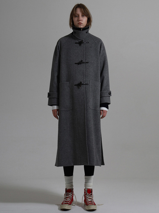 Coat Duffle M Gray