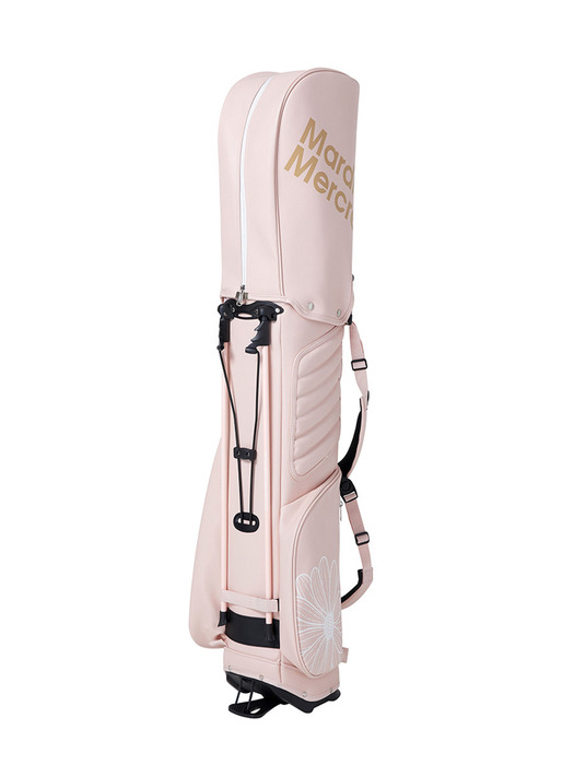 ALL OVER FLOWERS PRINTED GOLF BAG_PINK BEIGE