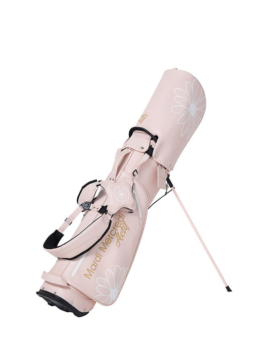 ALL OVER FLOWERS PRINTED GOLF BAG_PINK BEIGE