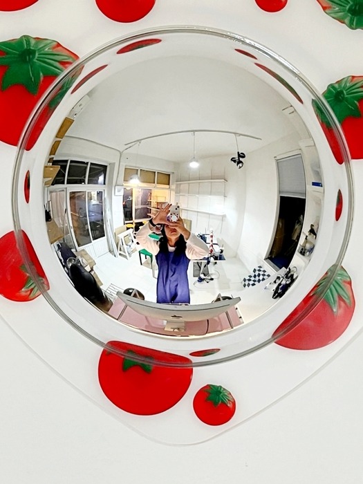 Toy tomato convex mirror