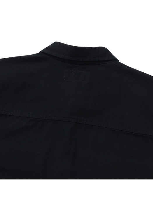 SL-LABEL TWO POCKET COTTON SHIRTS 블랙