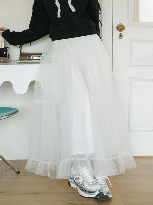 Cest_Fairy mesh tulle skirt