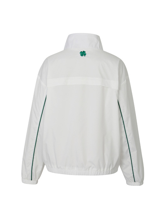 [RECYCLED FABRIC] LUCKY TRACK JACKET_White