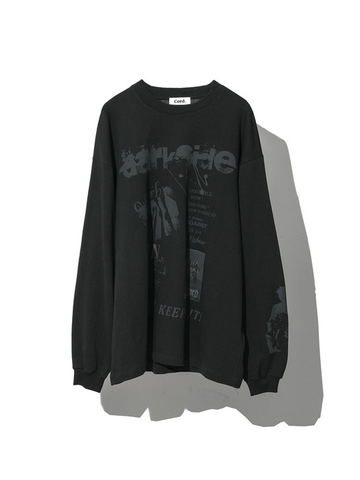 BIZARRE ARTWORK L/S T-SHIRT_BK