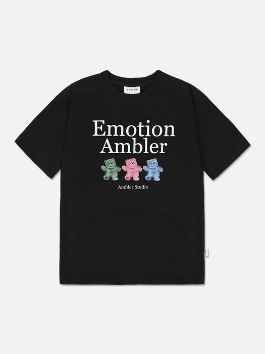 Emtion Bear Over fit T-Shirts AS1111 (Black)