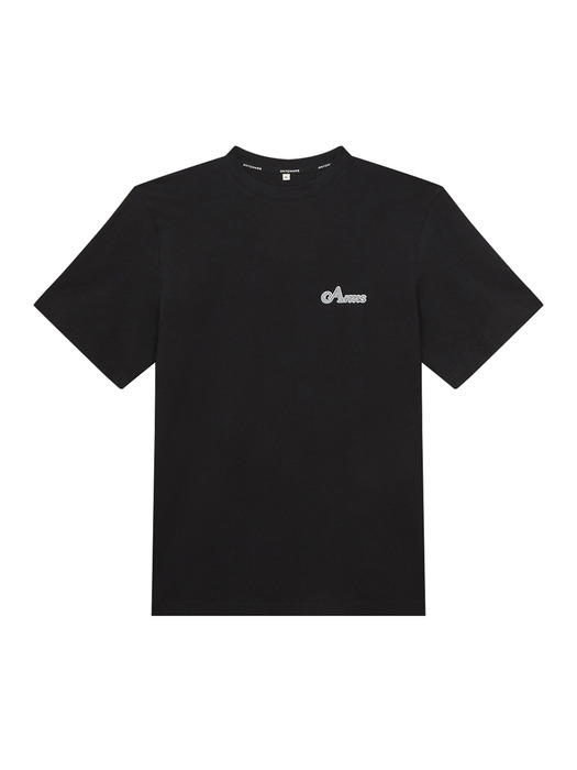 매스매틱스 프린트 티셔츠 남성 - 블랙