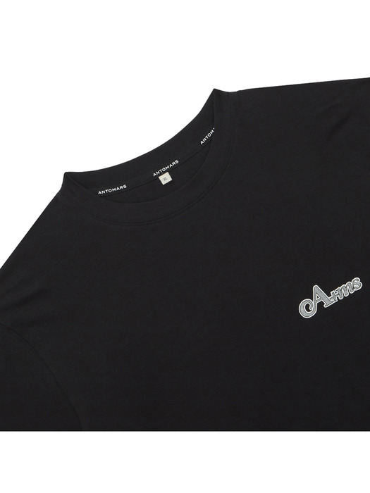 매스매틱스 프린트 티셔츠 남성 - 블랙
