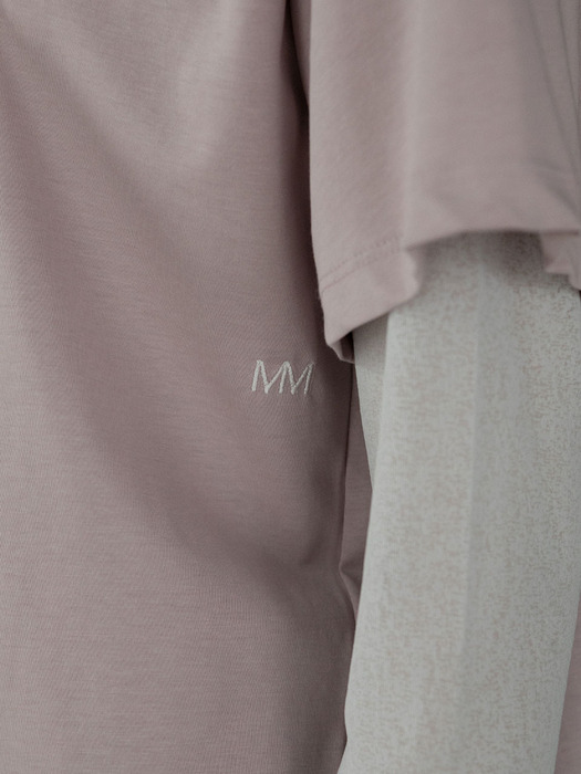 MM Logo Silket T-shirt _pink