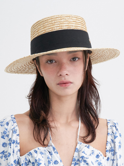 Classic Straw Boater Hat