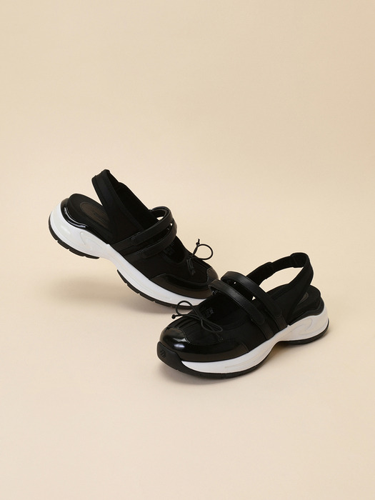 Ribbon sling back sneakers(black)_DG4DS24018BLK