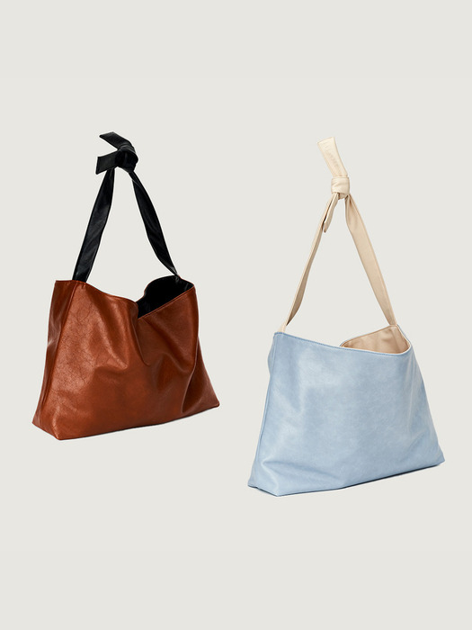 Miro Mio Bag[크림/블루 리버서블]