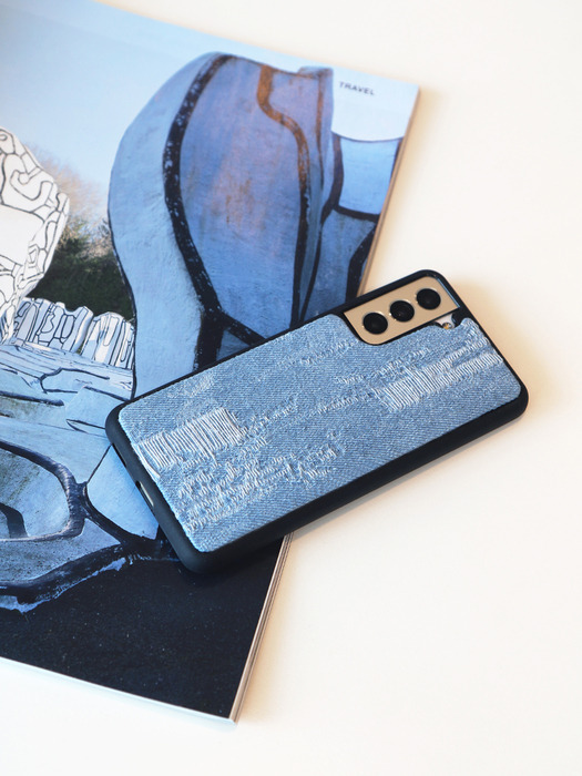 TEXTILE PHONE CASE [MID BLUE]