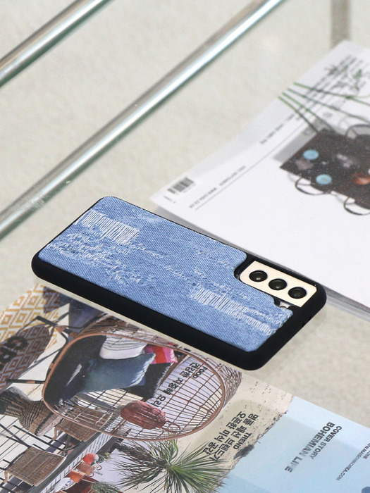 TEXTILE PHONE CASE [MID BLUE]