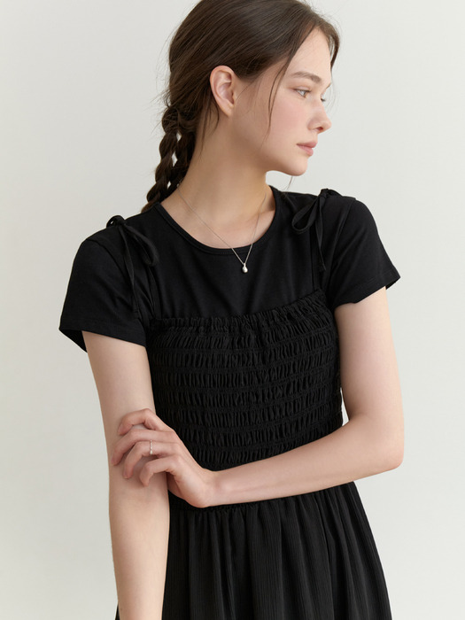 Pawpaw ribbon dress (black)