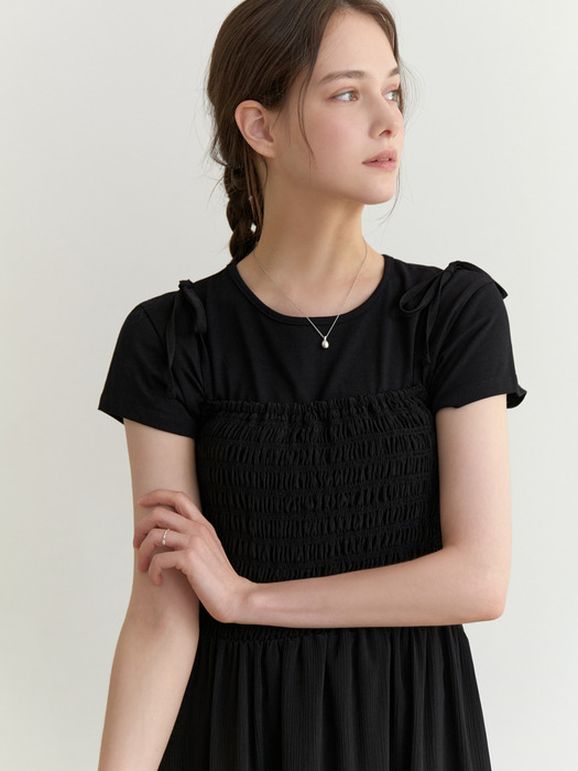 Pawpaw ribbon dress (black)