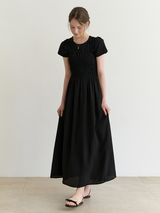 Pawpaw ribbon dress (black)