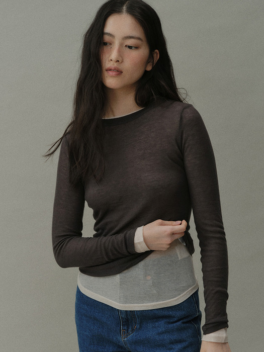 wool round t-shirt  (9colors)