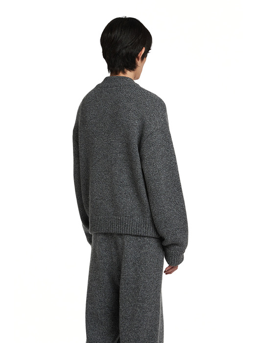 Zip Bomber Cardigan_GREY