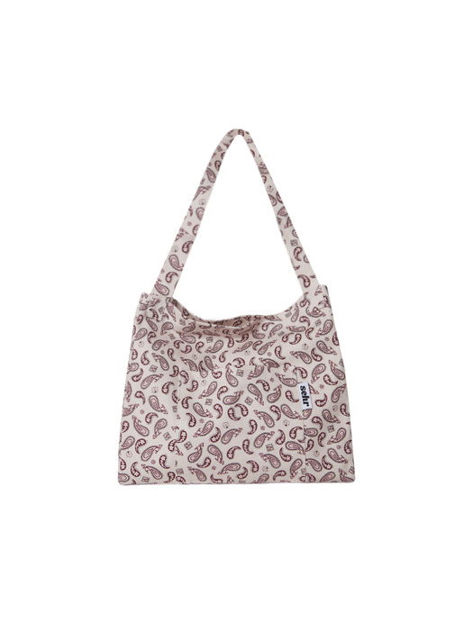 Paisley Twill Cotton Big Bag (Pink)