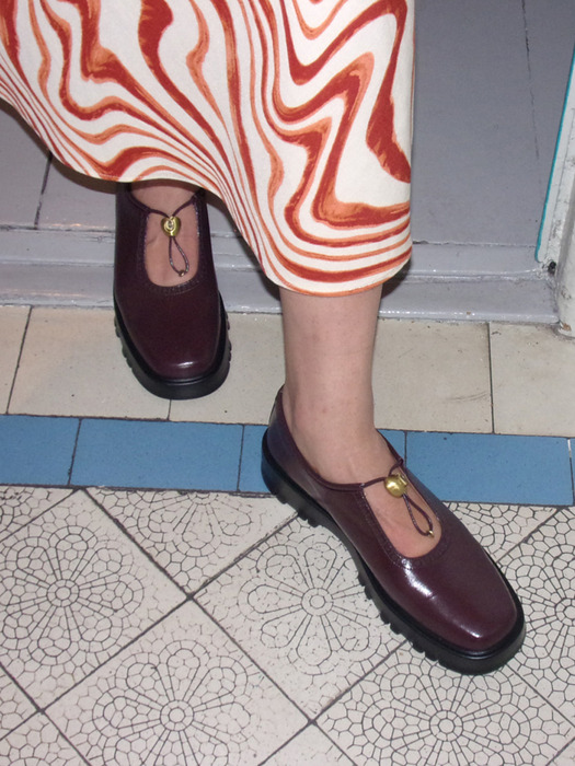 Luv string loafer(Merlot red)