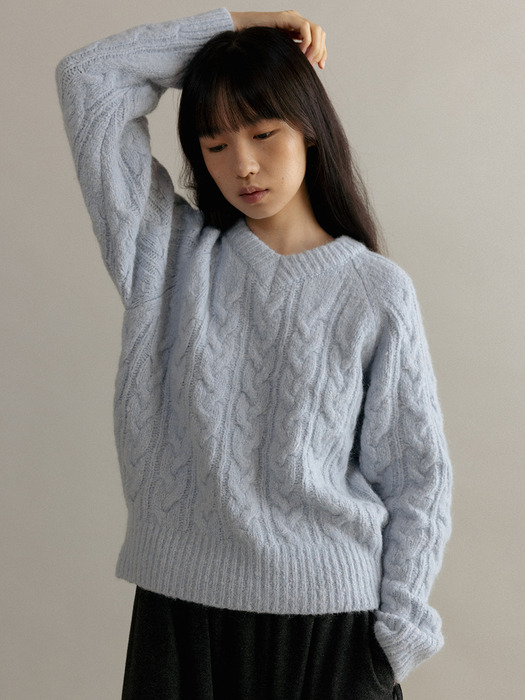 NELL CABLE KNIT (3colors)