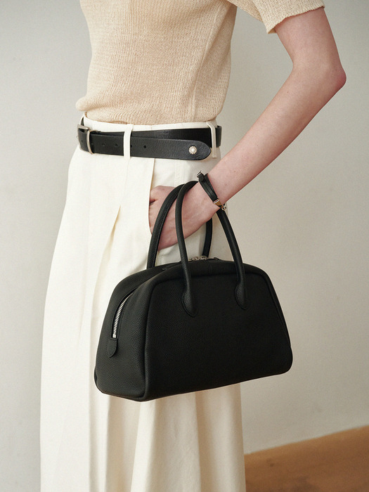 Vetiver medium tote bag-black