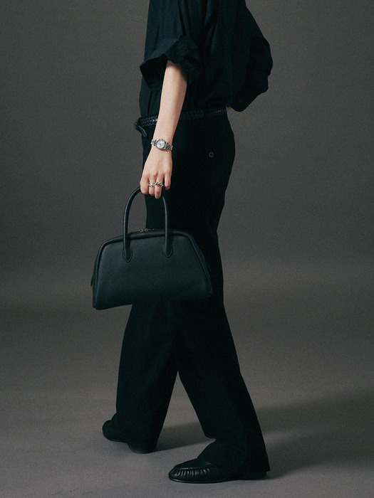Vetiver medium tote bag-black