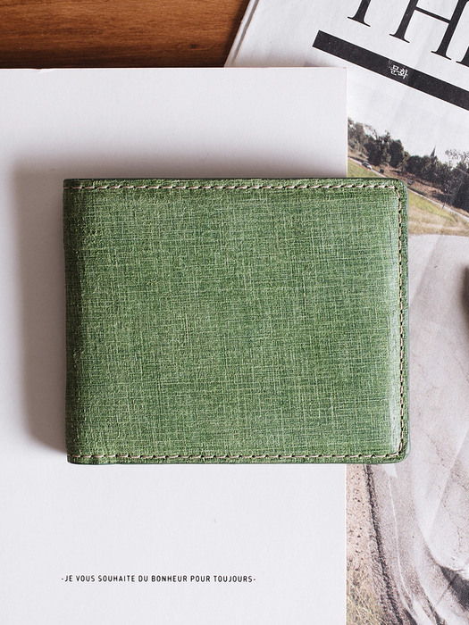 Scratched Wallet (Olive)