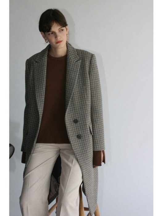 Tailored Double-face Wool Coat /Beige