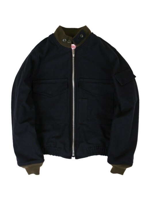 Swellmob wool lined wep jacket -moleskin navy-