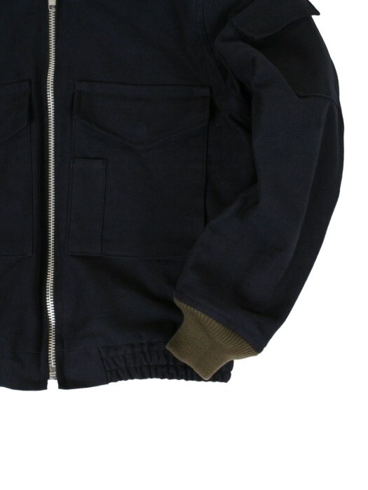 Swellmob wool lined wep jacket -moleskin navy-