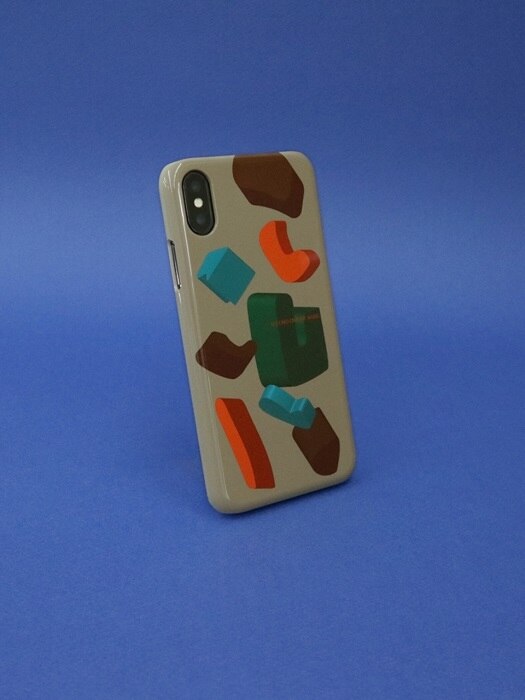 SUN CASE GRAPHIC COLOR BLOCK MILK COFFEE