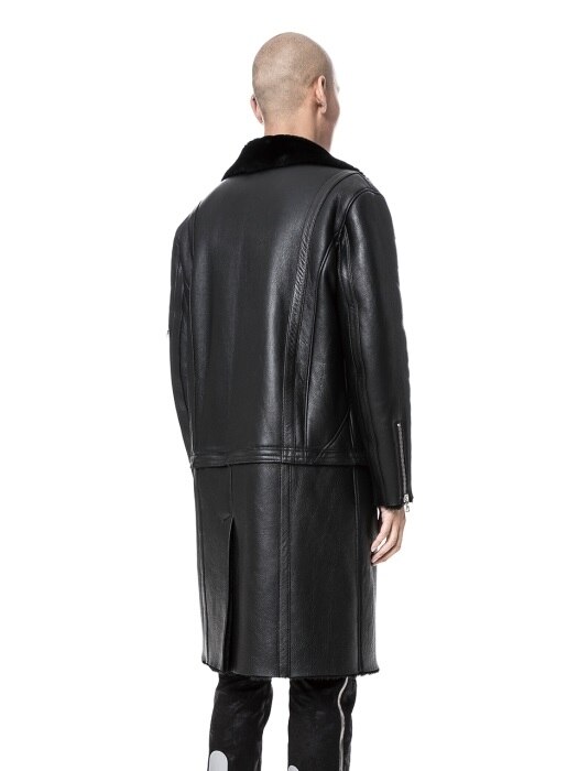 Trans Leather Mutton Jacket 변형 트랜스 무스탕