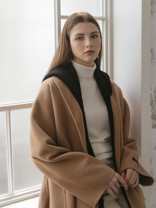 Premium wool hood warmer [BLACK]