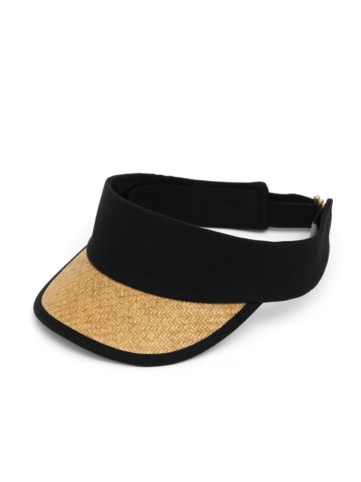 SUN VISOR / RATTAN / BLACK