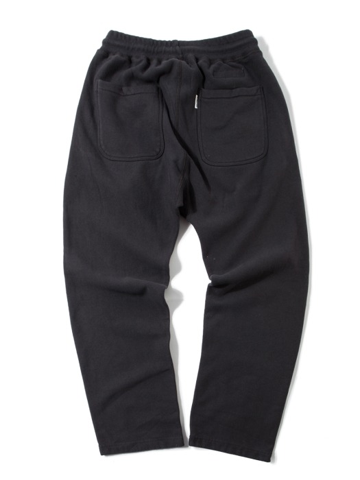 Wide Sweat Pants -Charcoal Grey-