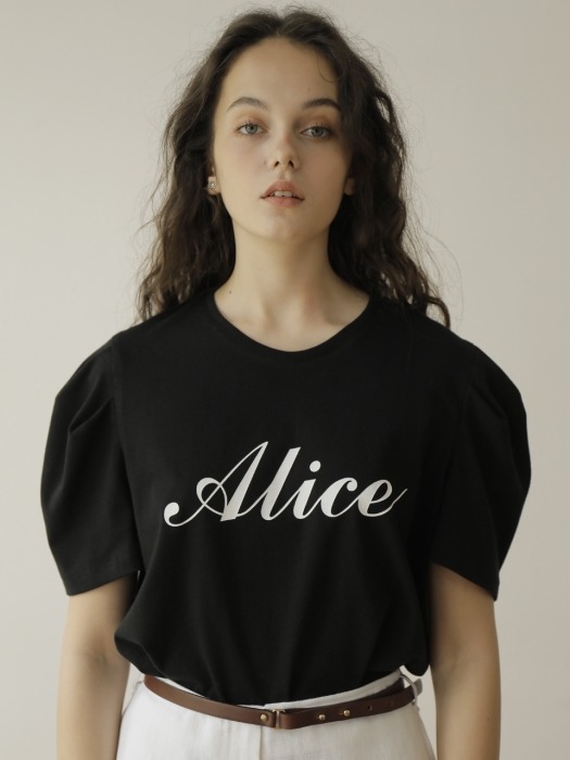 19SS ALICE PUFF TEE /BLACK