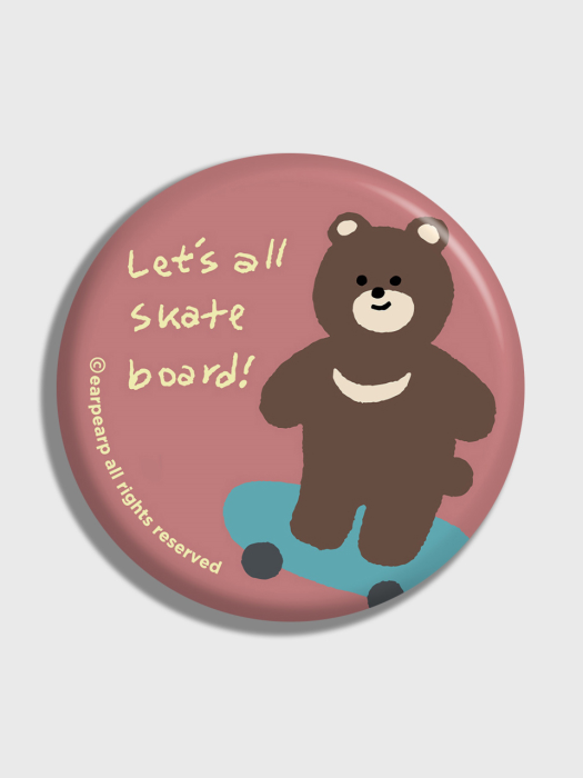 Board bear-dark pink(거울)