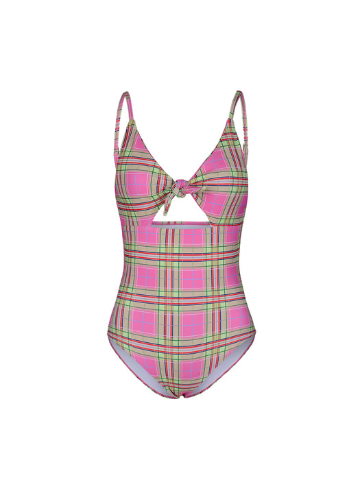 20 Daisy One Piece - Pink Check