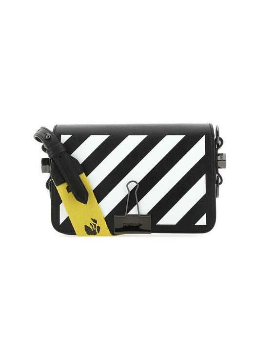 DIAG MINI FLAP BAG BLACK WHITE OWNA038E20LEA0031001