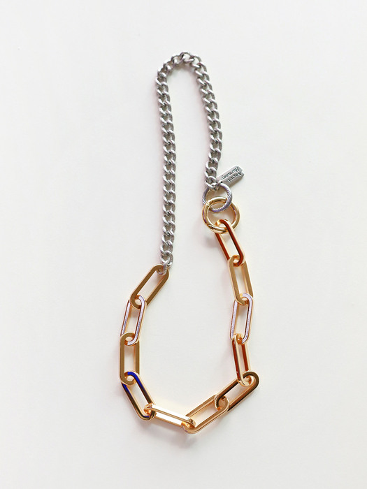 Bold chain Mixed Necklace