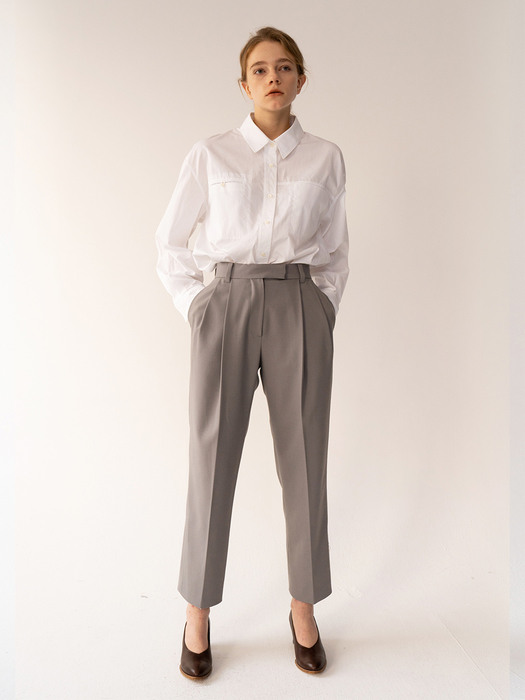 [FW20 ESSENTIAL] Premium Cotton Shirt From Italy (CANCLINI) White